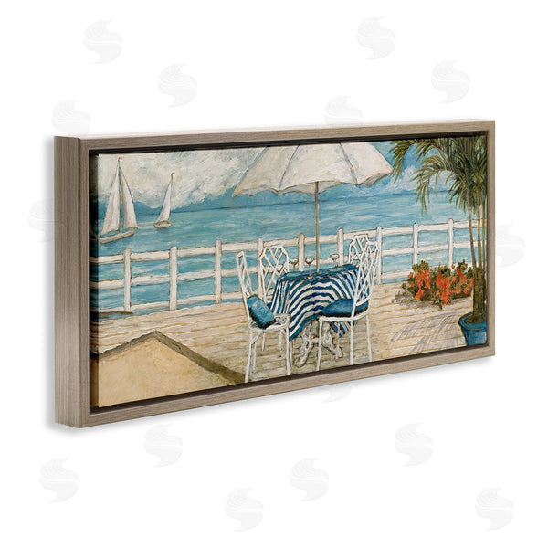 Stupell Industries Charlene Olson | Coastal Restaurant Overlook Wall Art