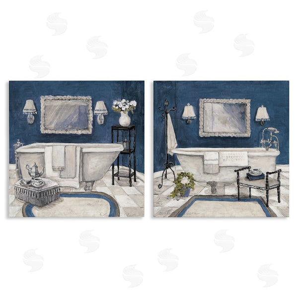 stupell industries Charlene Olson | Elegant Blue Bath