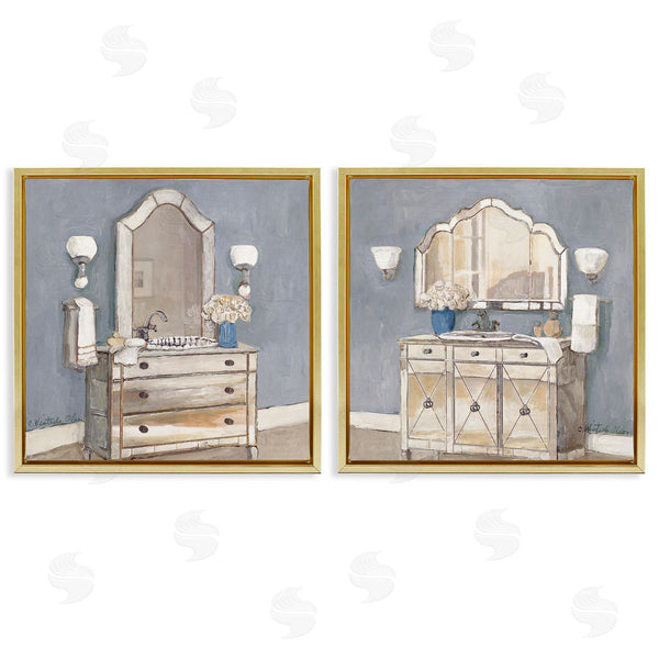 Stupell Industries Charlene Olson | Elegant Traditional Bathroom Views