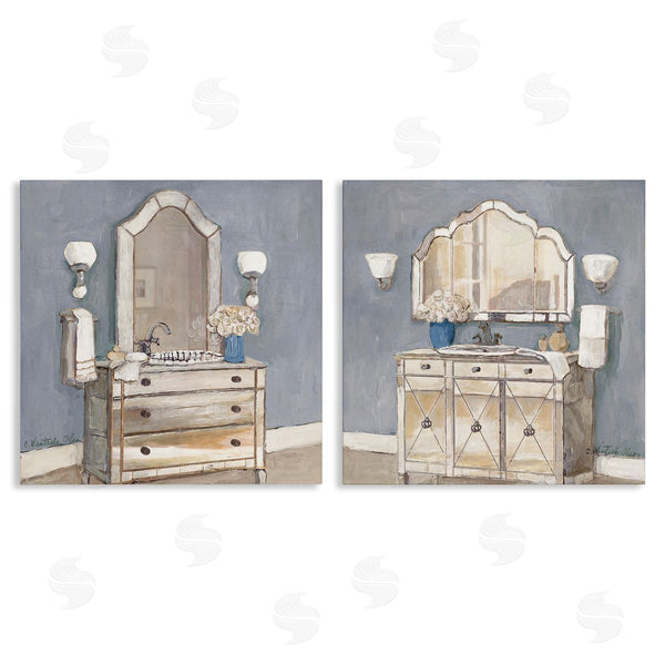 stupell industries Charlene Olson | Elegant Traditional Bathroom Views