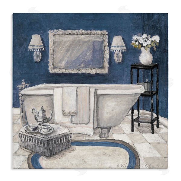 stupell industries Charlene Olson | Peaceful Blue Bath