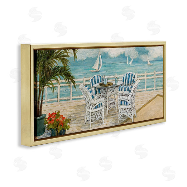 Stupell Industries Charlene Olson | Summer Beach View Deck Wall Art