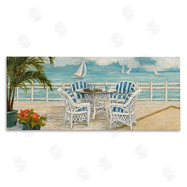 stupell industries Charlene Olson | Summer Beach View Deck Wall Art