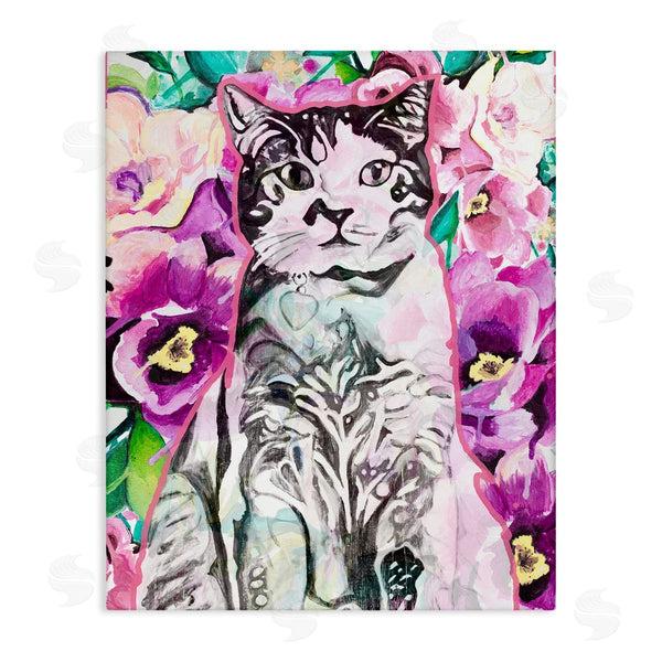 stupell industries Chelsea Goodrich | Kitty Among Flowers