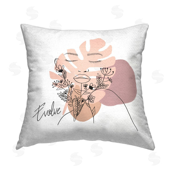 Stupell Industries Chen Alyesh | Evolve Boho Portrait Printed Throw Pillow