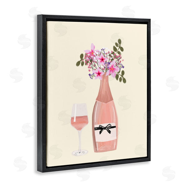 Stupell Industries Chen Alyesh | Floral Champagne And Glass