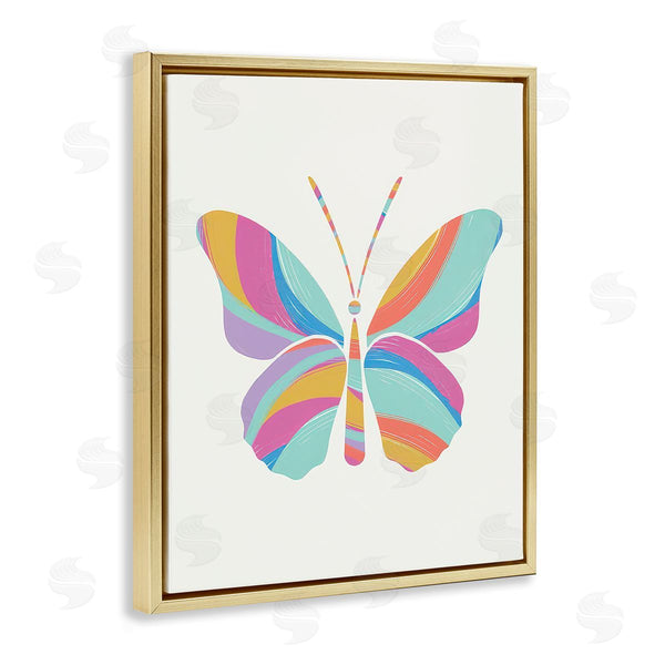 Stupell Industries Chen Alyesh | Groovy Striped Butterfly