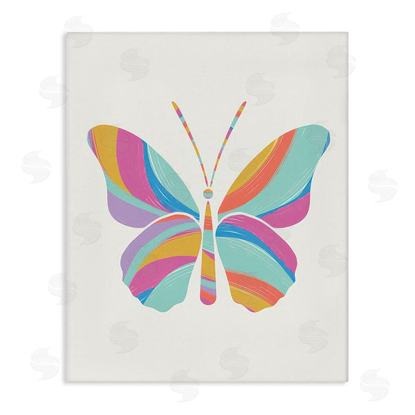 stupell industries Chen Alyesh | Groovy Striped Butterfly
