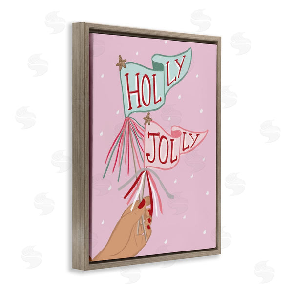 Stupell Industries Chen Alyesh | Holly Jolly Festive Flags