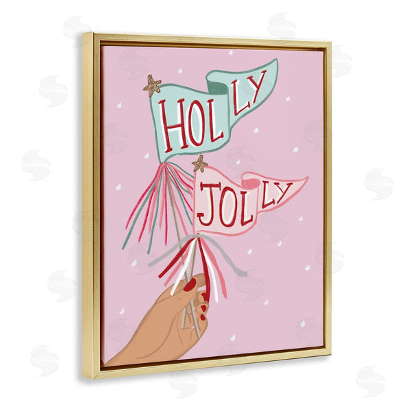Stupell Industries Chen Alyesh | Holly Jolly Festive Flags