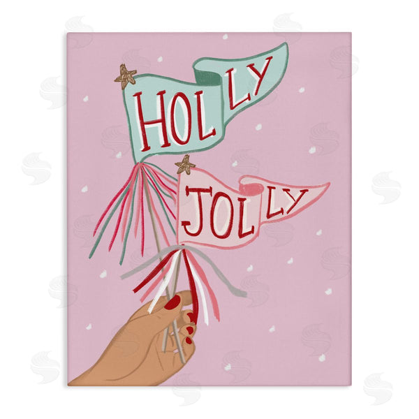 stupell industries Chen Alyesh | Holly Jolly Festive Flags