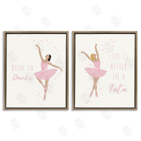 Stupell Industries Chen Alyesh | Inspiring Ballerina Sentiments