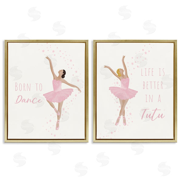Stupell Industries Chen Alyesh | Inspiring Ballerina Sentiments