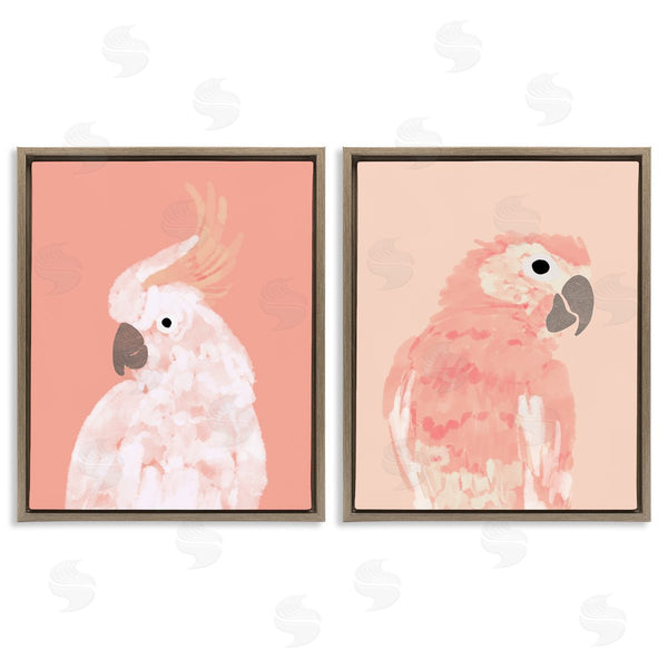 Stupell Industries Chen Alyesh | Peach Cockatoo Parrot Profile