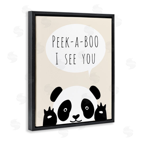 Stupell Industries Chen Alyesh | Peek-a-Boo Panda Bear