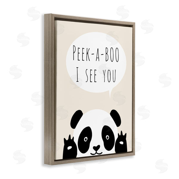 Stupell Industries Chen Alyesh | Peek-a-Boo Panda Bear