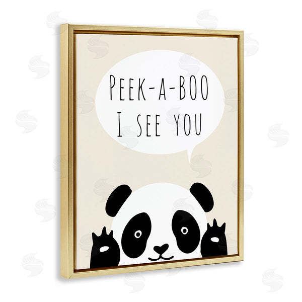 Stupell Industries Chen Alyesh | Peek-a-Boo Panda Bear