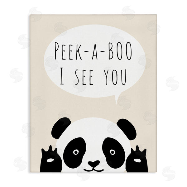 stupell industries Chen Alyesh | Peek-a-Boo Panda Bear