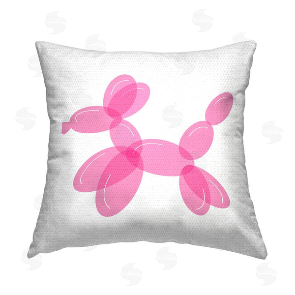 Stupell Industries Chen Alyesh | Pink Balloon Animal Printed Throw Pillow