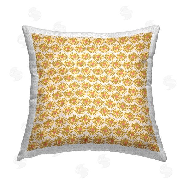 Stupell Industries Chen Alyesh | Uniform Daisy Pattern Printed Throw Pillow