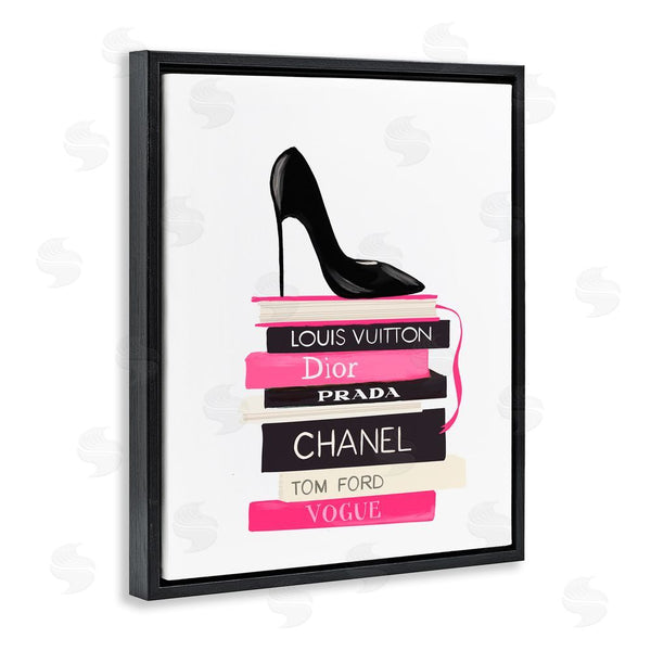 Stupell Industries Cherrywood Lane | Black Stiletto On Books Wall Art