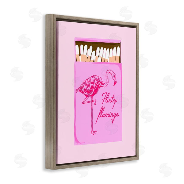 Stupell Industries Cherrywood Lane | Flirty Flamingo Pink Matchbox Wall Art