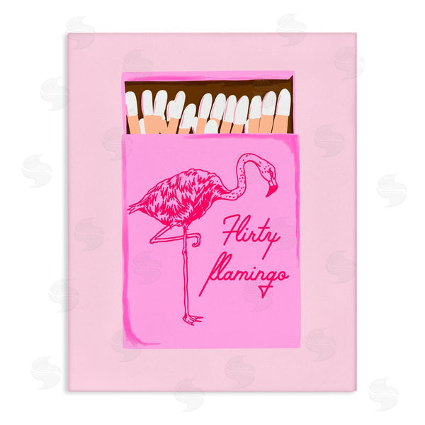 stupell industries Cherrywood Lane | Flirty Flamingo Pink Matchbox Wall Art