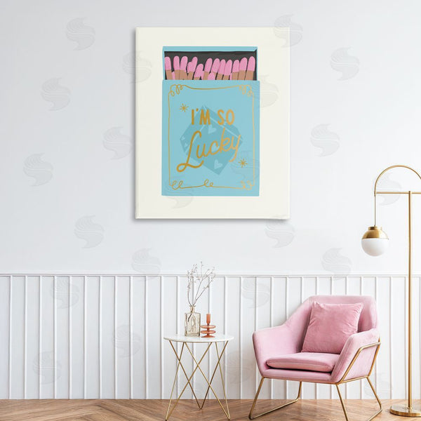 Stupell Industries Cherrywood Lane | I'm So Lucky Matchbox Wall Art