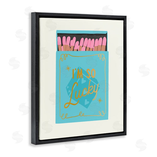 Stupell Industries Cherrywood Lane | I'm So Lucky Matchbox Wall Art