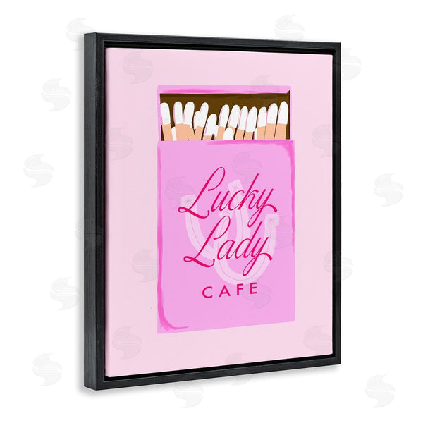 Stupell Industries Cherrywood Lane | Lucky Lady Cafe Matchbox Wall Art