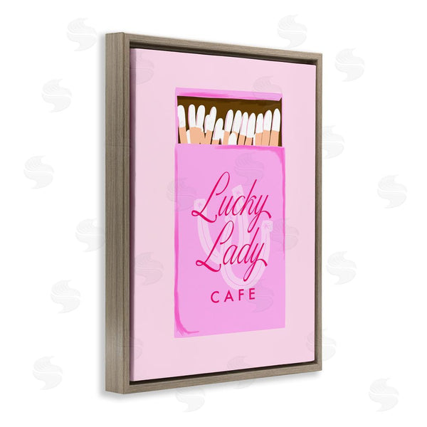 Stupell Industries Cherrywood Lane | Lucky Lady Cafe Matchbox Wall Art