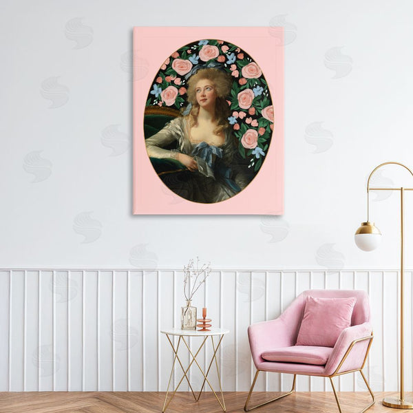 Stupell Industries Cherrywood Lane | Timeless Victorian Lady & Flowers Wall Art