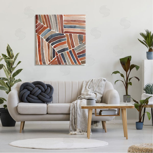 Stupell Industries Cheryl Warrick | Abstract Terracotta Stripes Wall Art