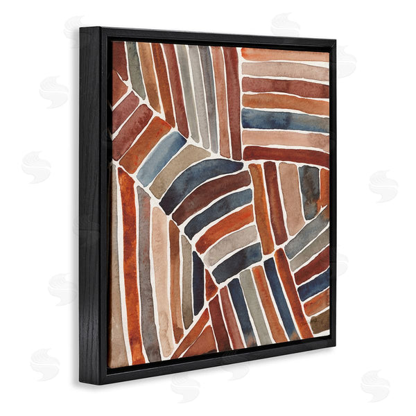 Stupell Industries Cheryl Warrick | Abstract Terracotta Stripes Wall Art