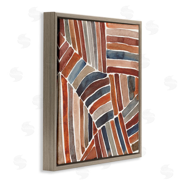 Stupell Industries Cheryl Warrick | Abstract Terracotta Stripes Wall Art