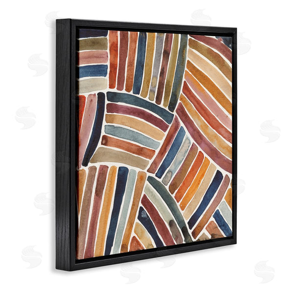 Stupell Industries Cheryl Warrick | Muted Alternating Stripes Wall Art