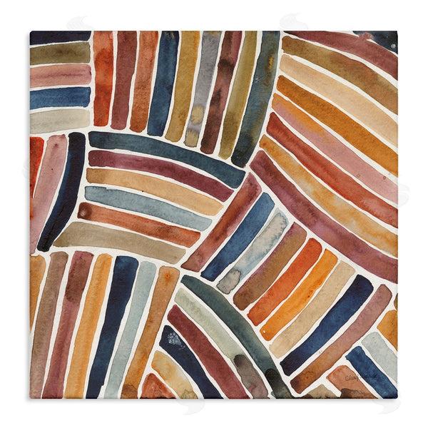 stupell industries Cheryl Warrick | Muted Alternating Stripes Wall Art