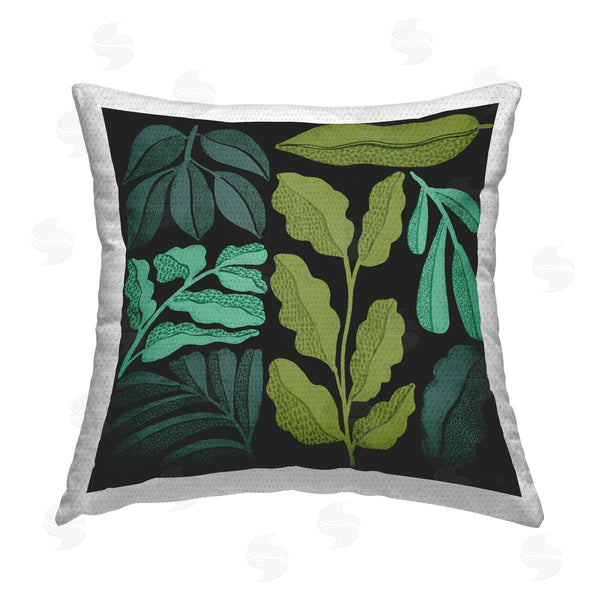 Stupell Industries Cheryl Warrick | Plant Sprig Collage Printed Throw Pillow