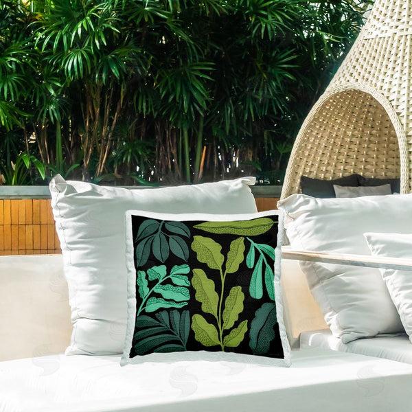 Stupell Industries Cheryl Warrick | Plant Sprig Collage Printed Throw Pillow