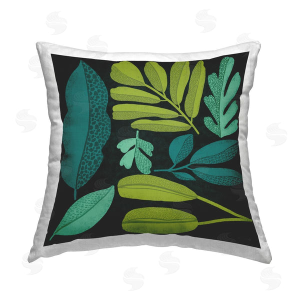 stupell industries Cheryl Warrick | Plant Toss Collage Printed Throw Pillow