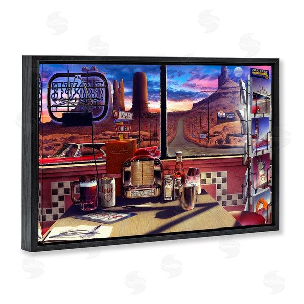 Stupell Industries Chris Consani | Love Diner With Canyon View Wall Art