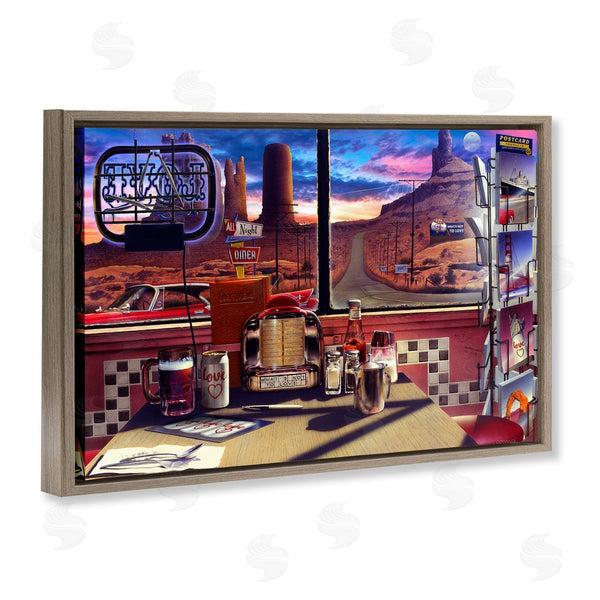 Stupell Industries Chris Consani | Love Diner With Canyon View Wall Art