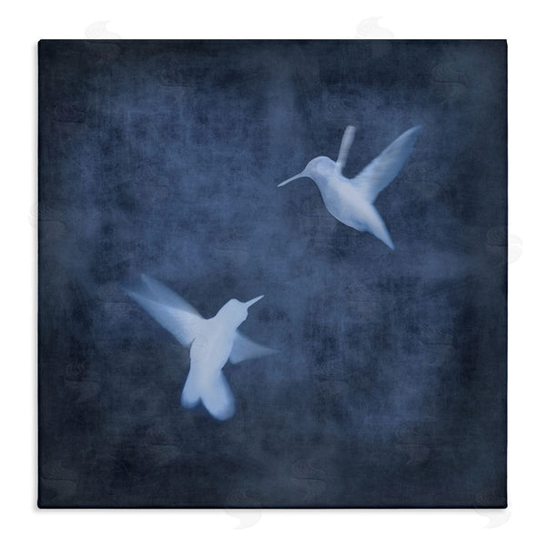 stupell industries Chris Donovan | Abstract Blue Hummingbirds Silhouettes Wall Art