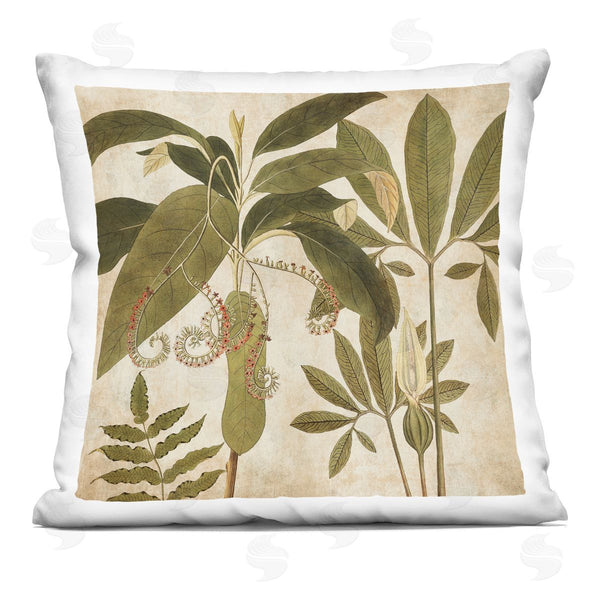 stupell industries Chris Donovan | Botanical Forest Leaf Plants Printed Throw Pillow
