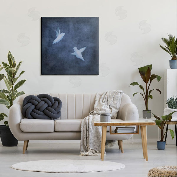 Stupell Industries Chris Donovan | Two Birds Blue Abstract Silhouettes Wall Art