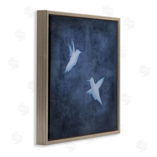 Stupell Industries Chris Donovan | Two Birds Blue Abstract Silhouettes Wall Art