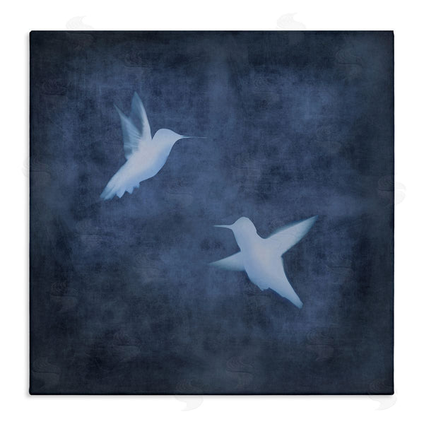 stupell industries Chris Donovan | Two Birds Blue Abstract Silhouettes Wall Art