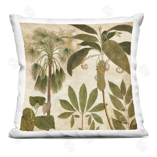 stupell industries Chris Donovan | Vintage Botanicals Varied Plants Printed Throw Pillow