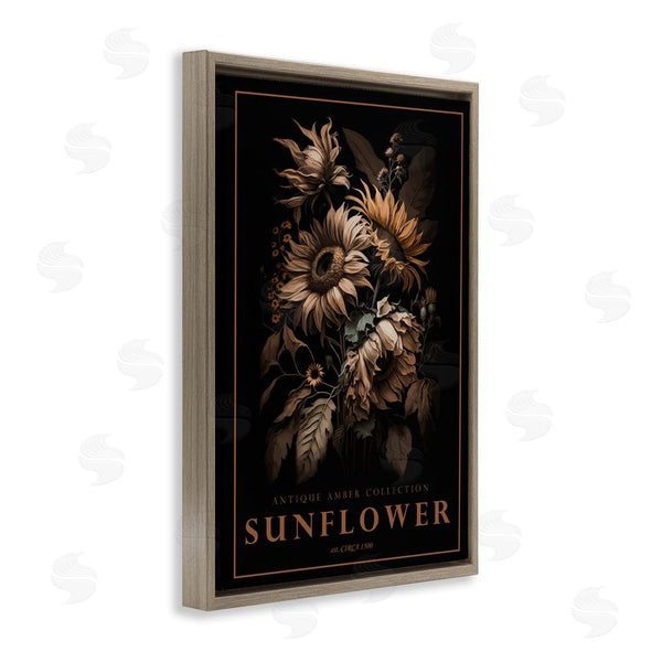 Stupell Industries Chris Giampietro | Antique Sunflower Light