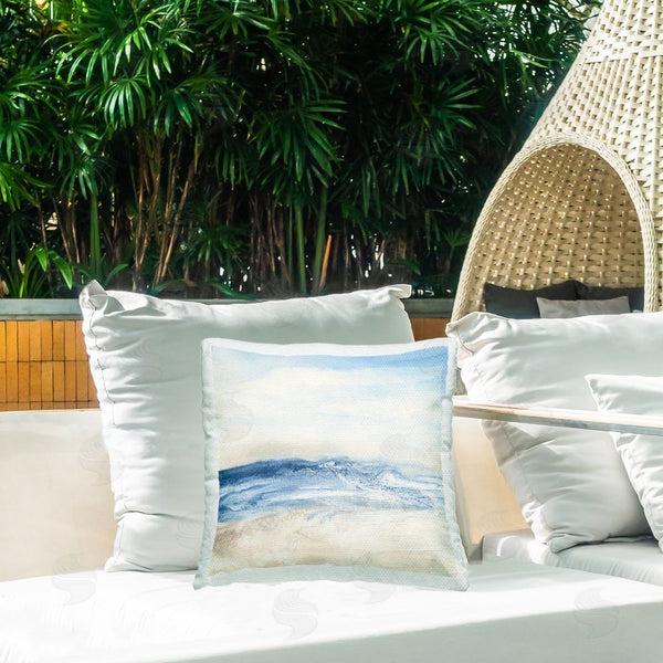 Stupell Industries Chris Paschke | Abstract Surf & Sand Printed Throw Pillow